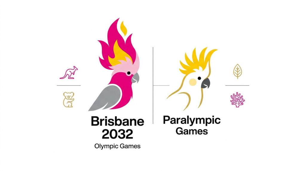 Logo des Jeux olympiques et paralympiques de Brisbane 2032